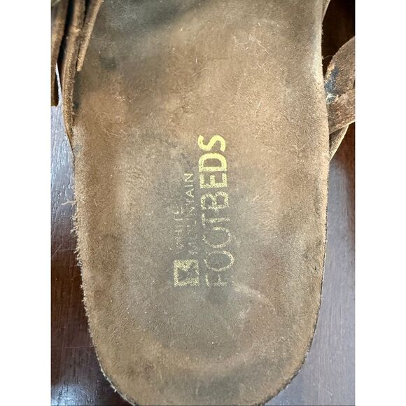 WHITE MOUNTAIN Footbeds Leather Strappy Sandals - Picture 5 of 6